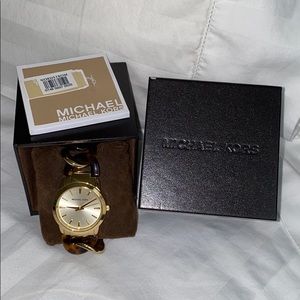 Michael Kors Gold Tortoise Chain Watch - BRAND NEW
